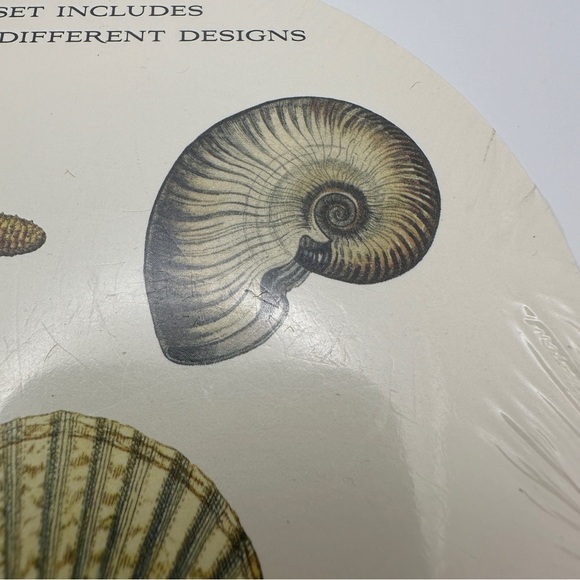 Cake Kitchen Papers Starfish Coasters - Cream Nautical Beach Surf Beachcomber - Picture 4 of 10